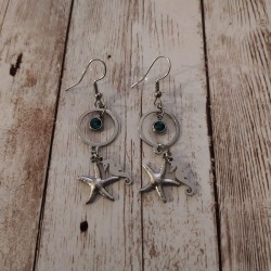 Boucles d'oreilles océan